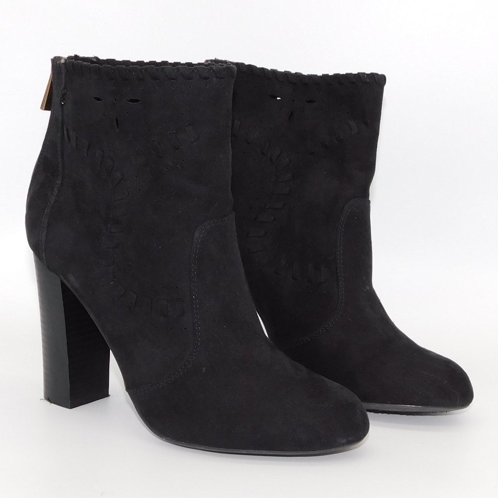Bamboo "Scenery" Black Suede Ankle Boot View 5